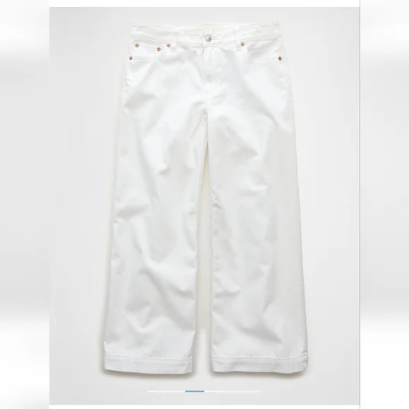 AE Dreamy Drape Stridgid Low Rise Baggy Wide Leg Cropped 6 Long - Picture 5 of 16